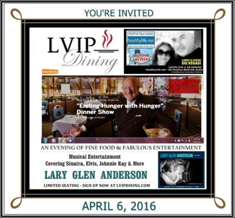LVIP DINING & DO VEGAS! SPECIAL EVENT TO BENEFIT THREE SQUARE FOOD BANK